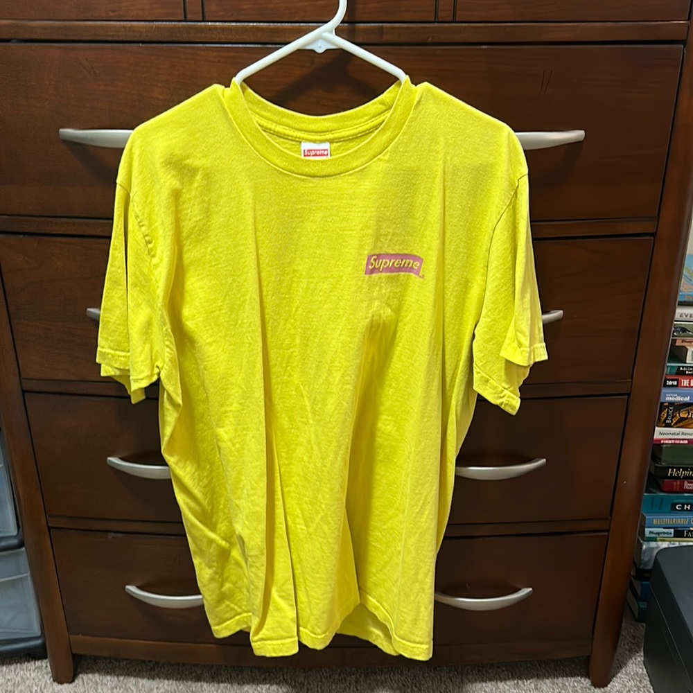 SUPREME  “No More Sh*t” T Shirt in Lemon Color